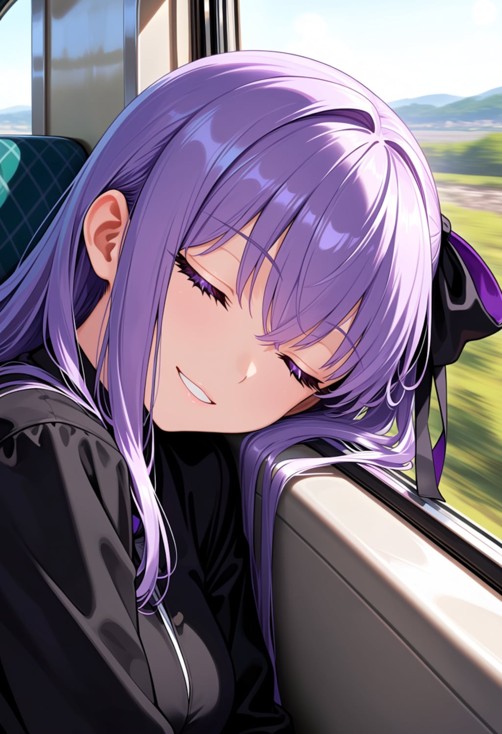 揺れる車窓とまどろみ
