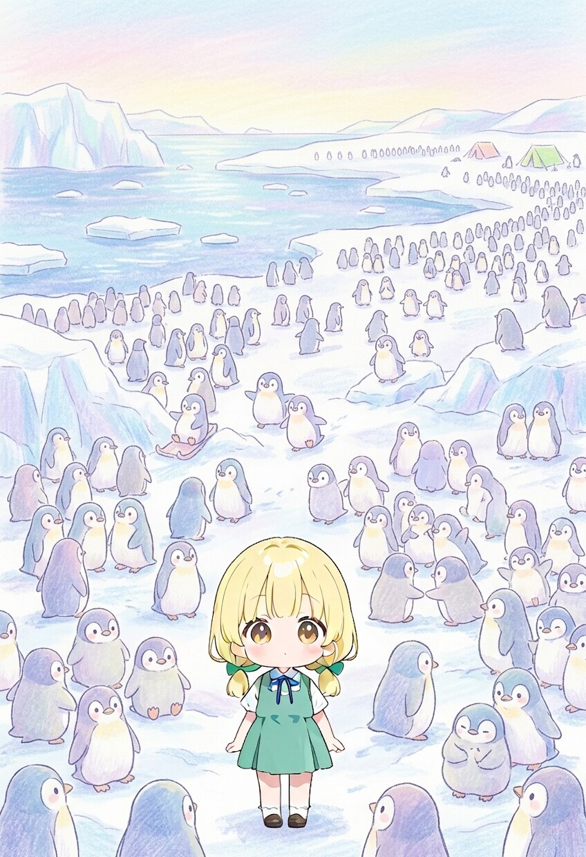 南極はペンギンだらけ