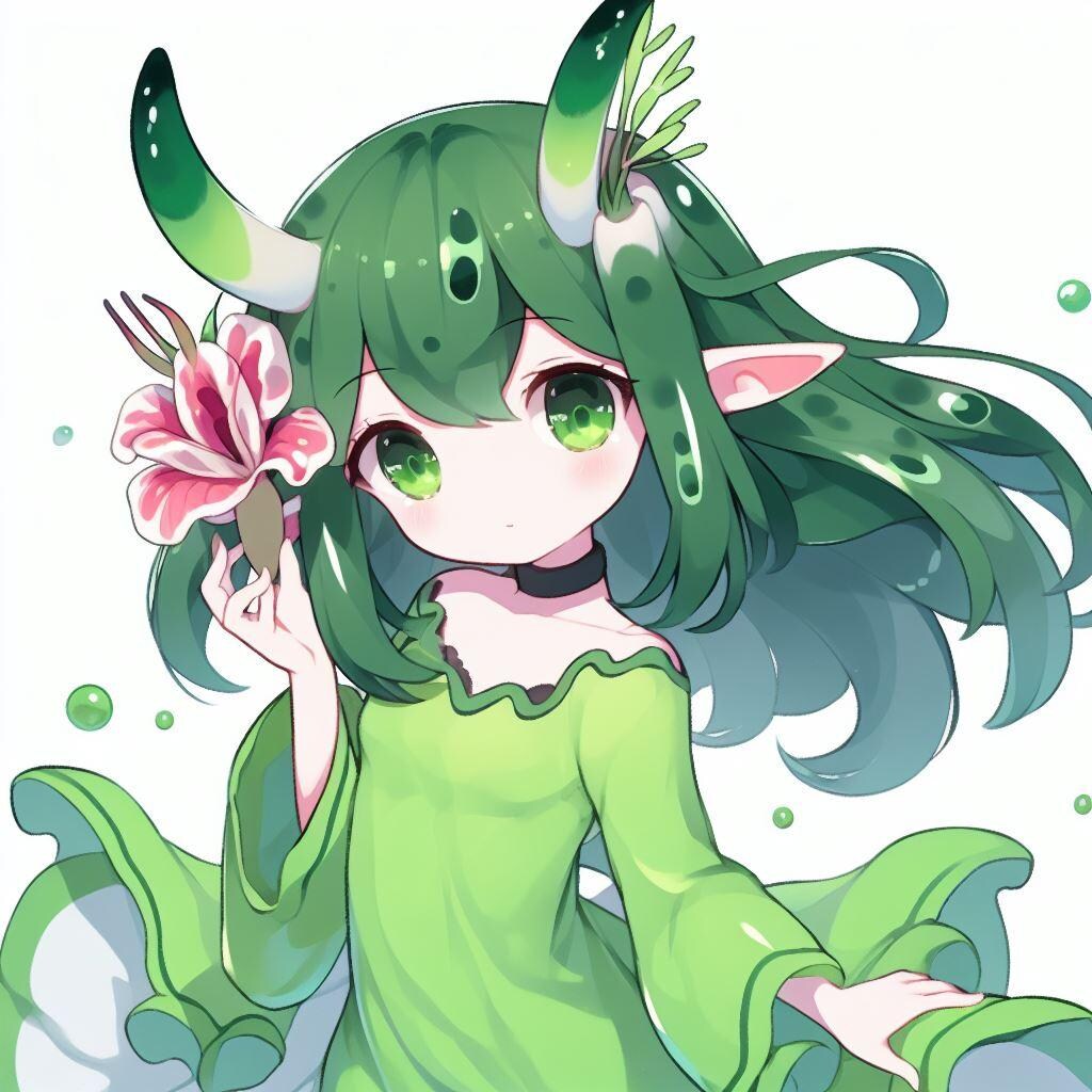 ウミウシ娘　緑