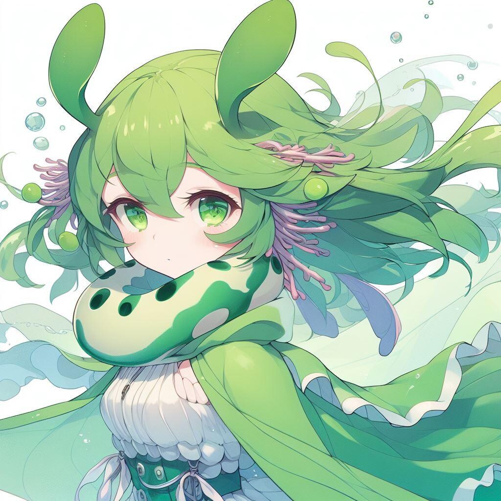 ウミウシ娘　緑