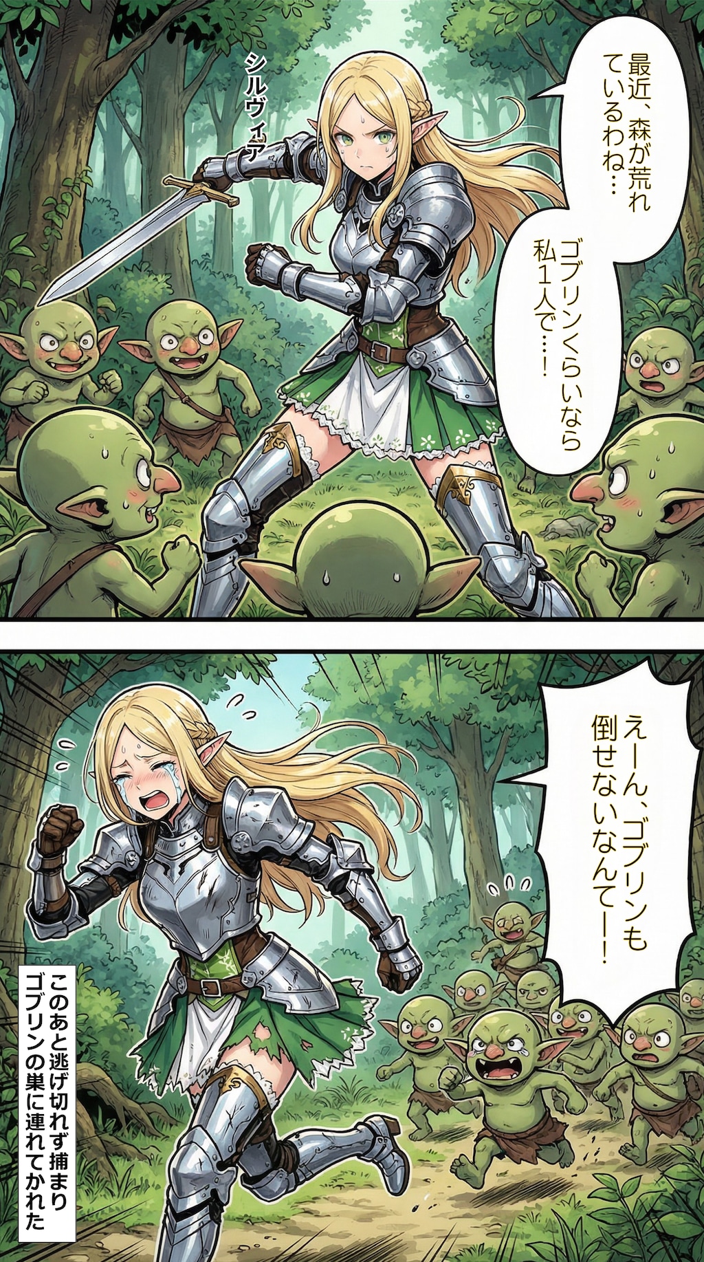 最弱モンスターにあっさり負けるエルフ騎士団