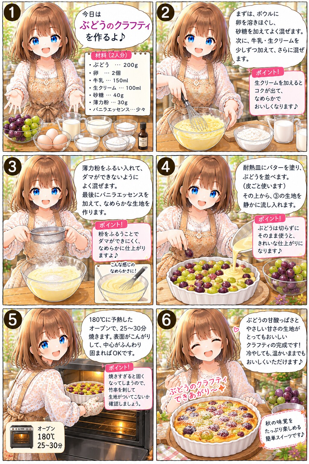 ぶどうのクラフティ