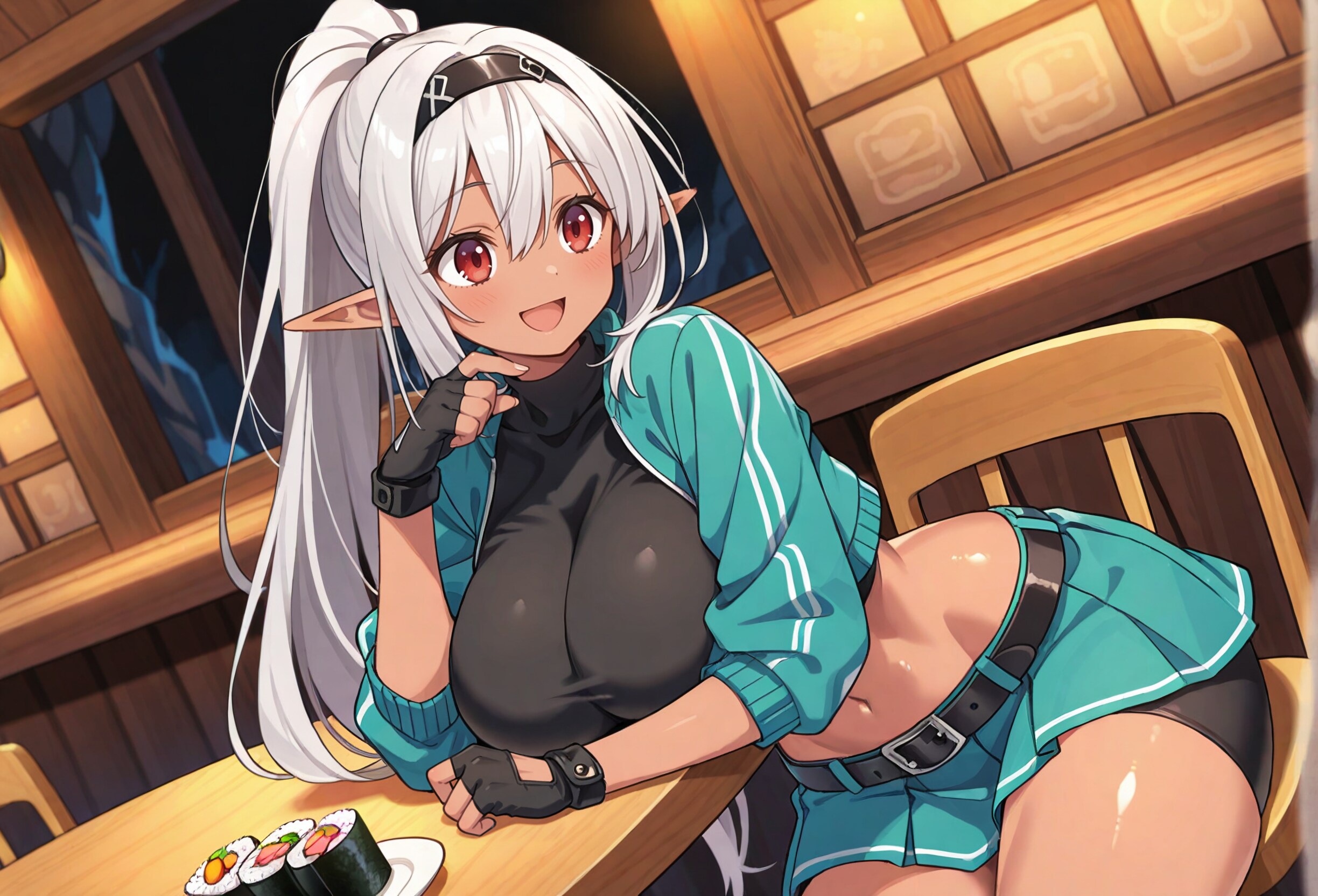 褐色エルフさん・スシタイム