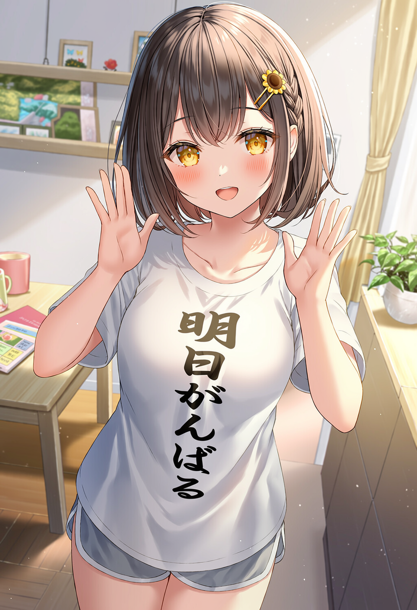 明日がんばるTシャツ | の人気AIイラスト・グラビア