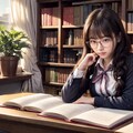 勉強がんばる 4枚目