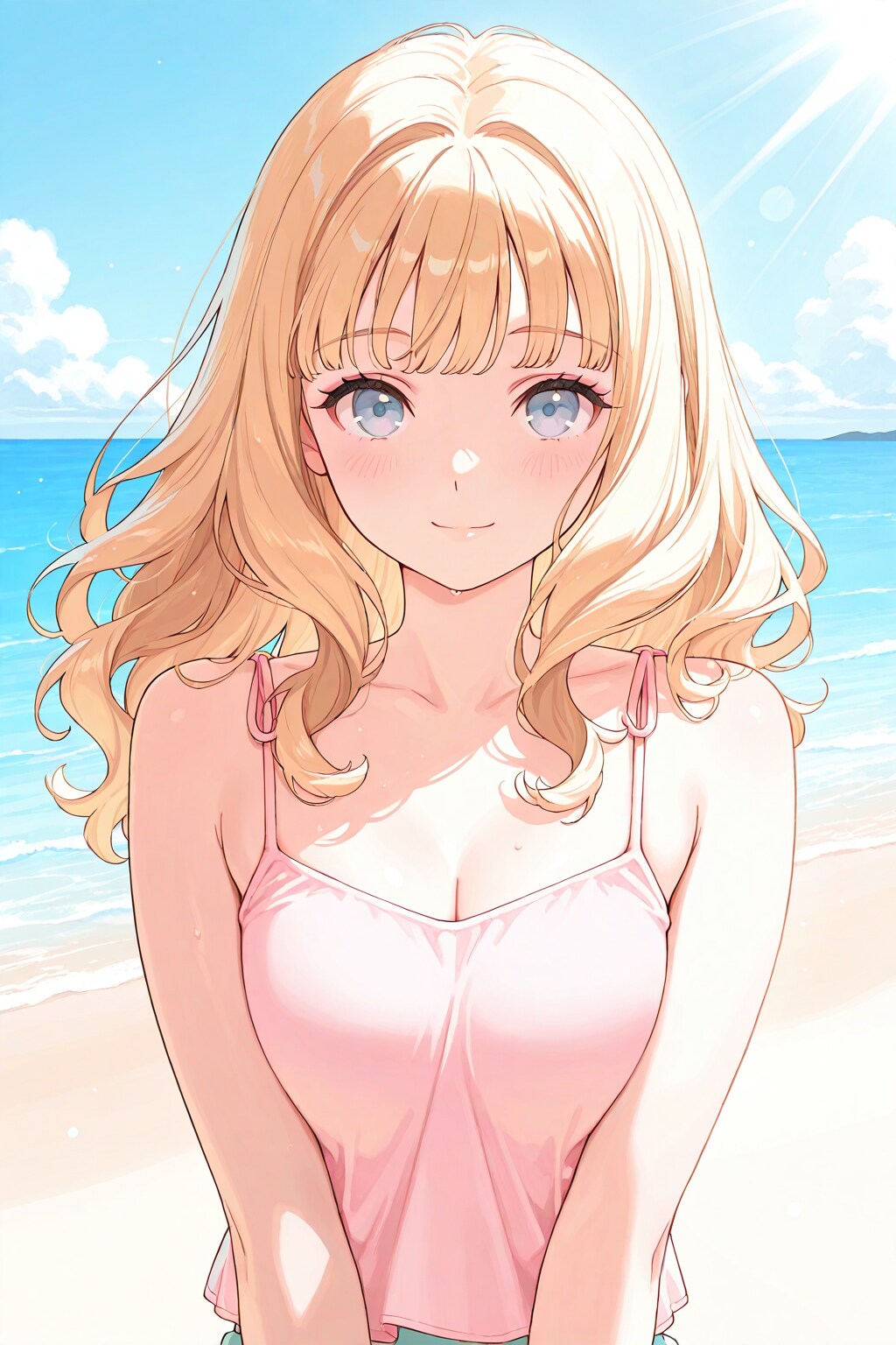 陽ざしの中