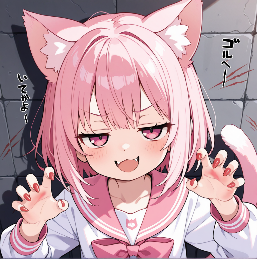 ね、ねこちゃんの手・・・！！😱