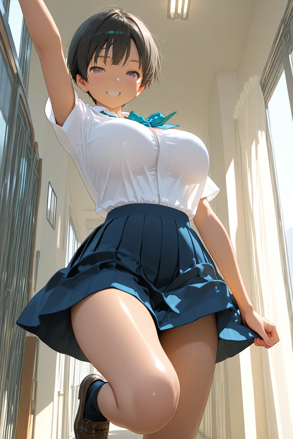 よっ！今日も暑いねー | の人気AIイラスト・グラビア