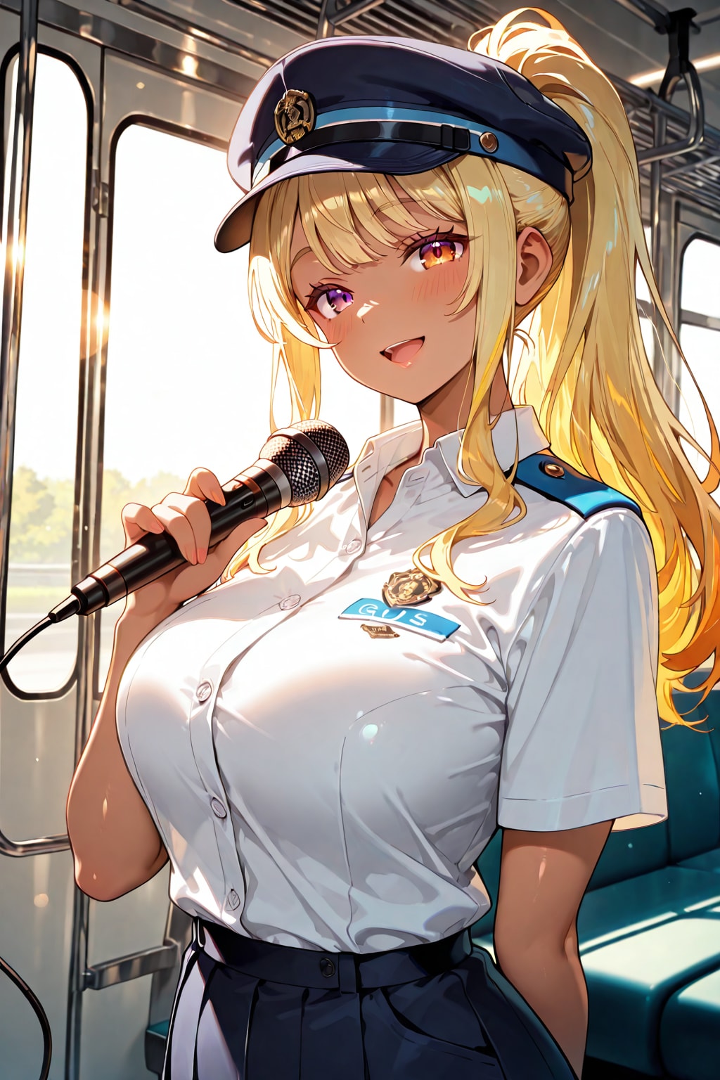 金ギャルバスガイド① | の人気AIイラスト・グラビア