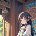 瞑想する小さな女の子 6枚目