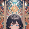 瞑想する小さな女の子 7枚目
