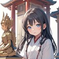 瞑想する小さな女の子 8枚目