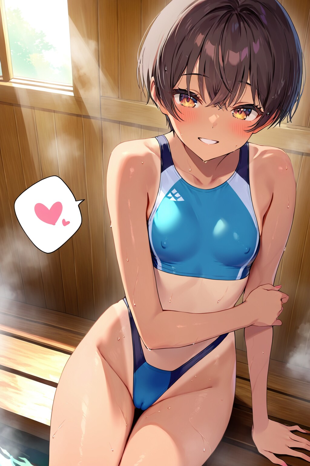 日焼けしてるから恥ずかしいよ〜笑