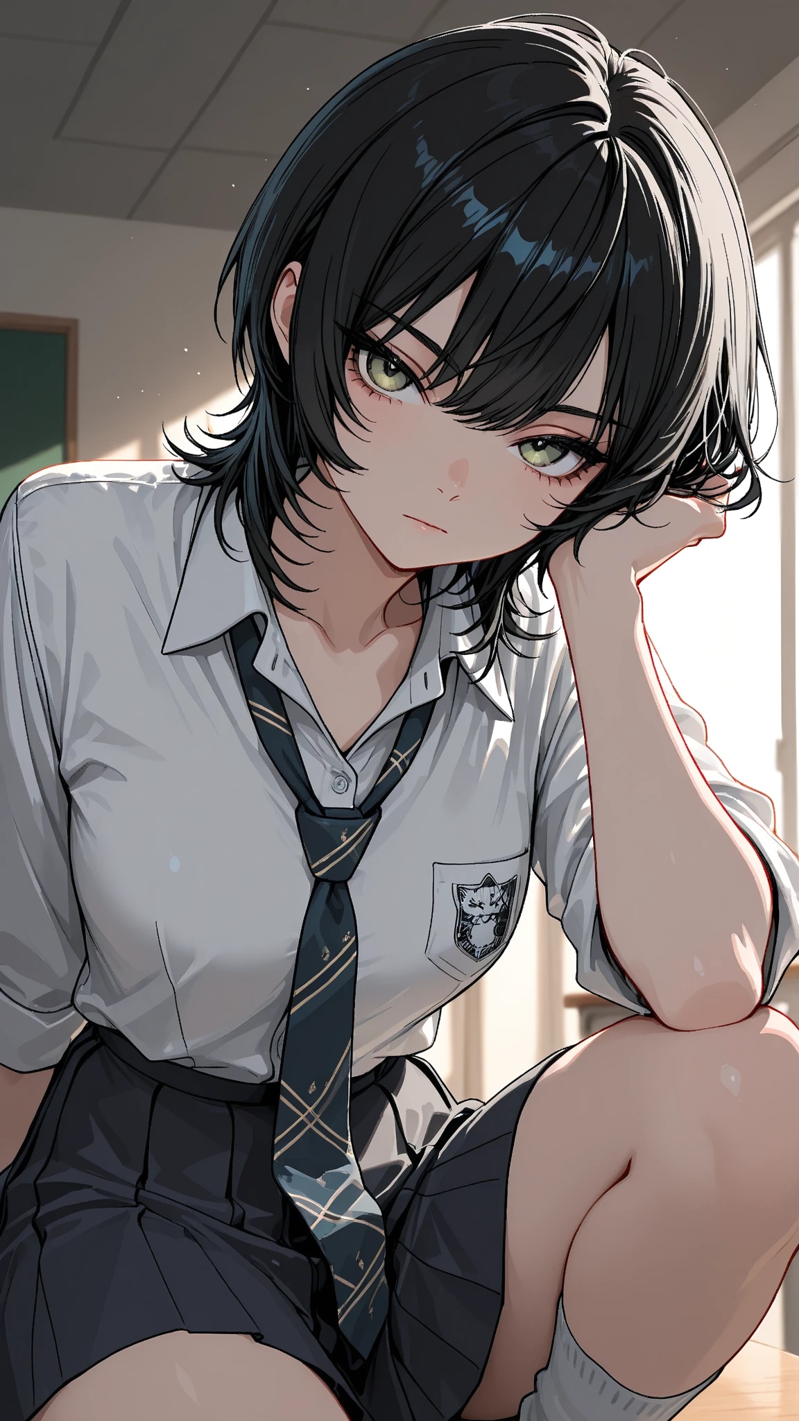 ウルフカットの女の子