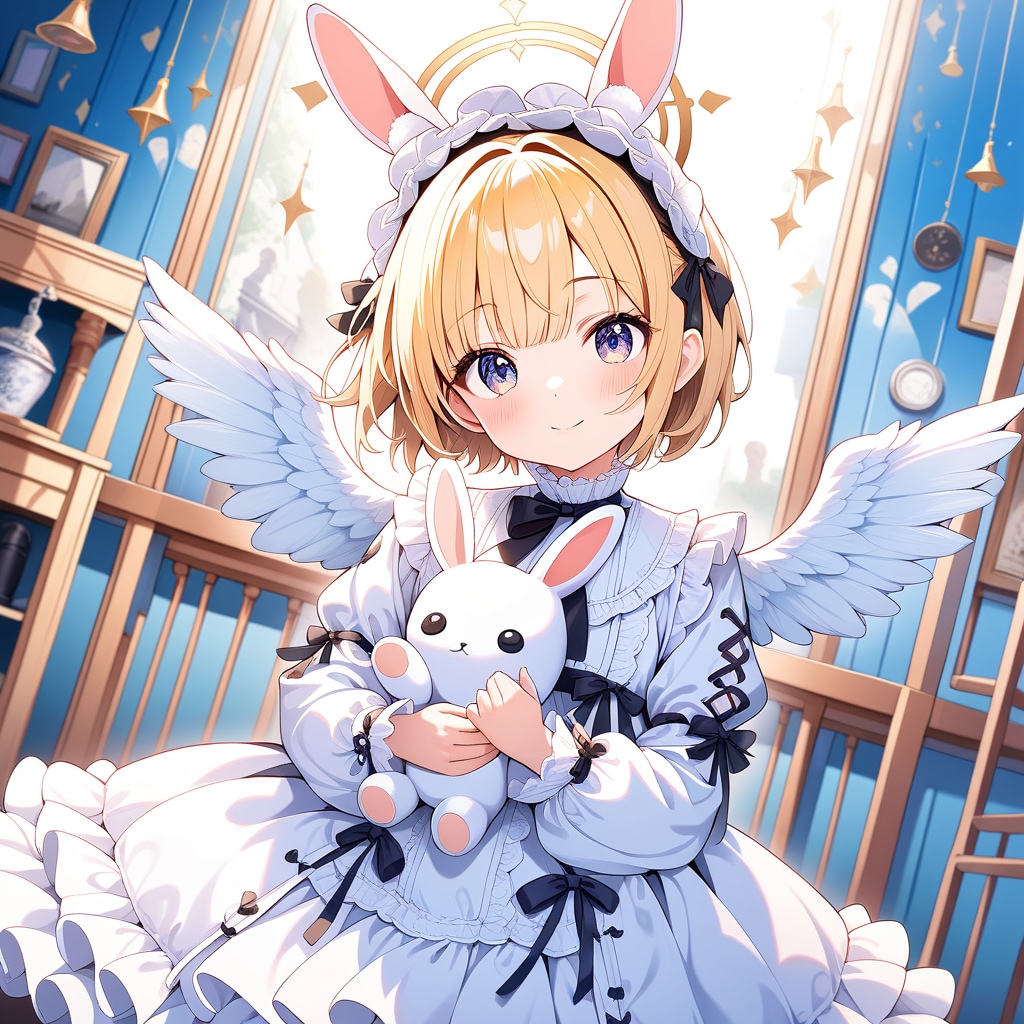 白ロリ天使娘