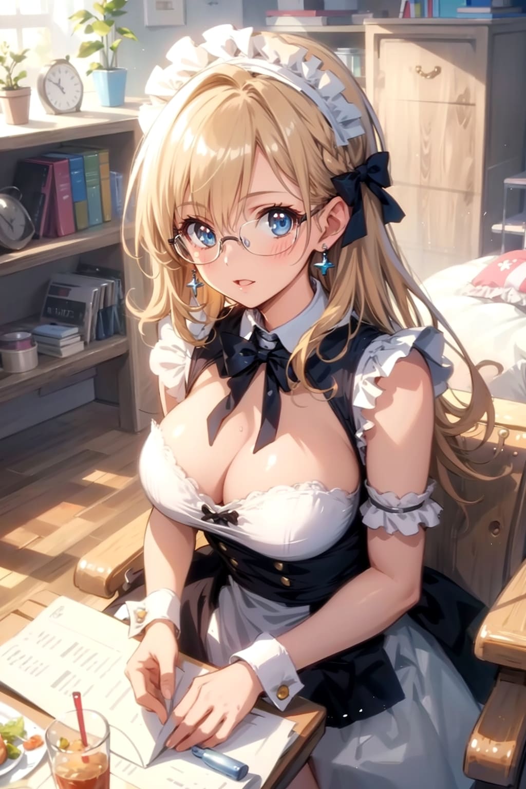 メガネ美少女メイド