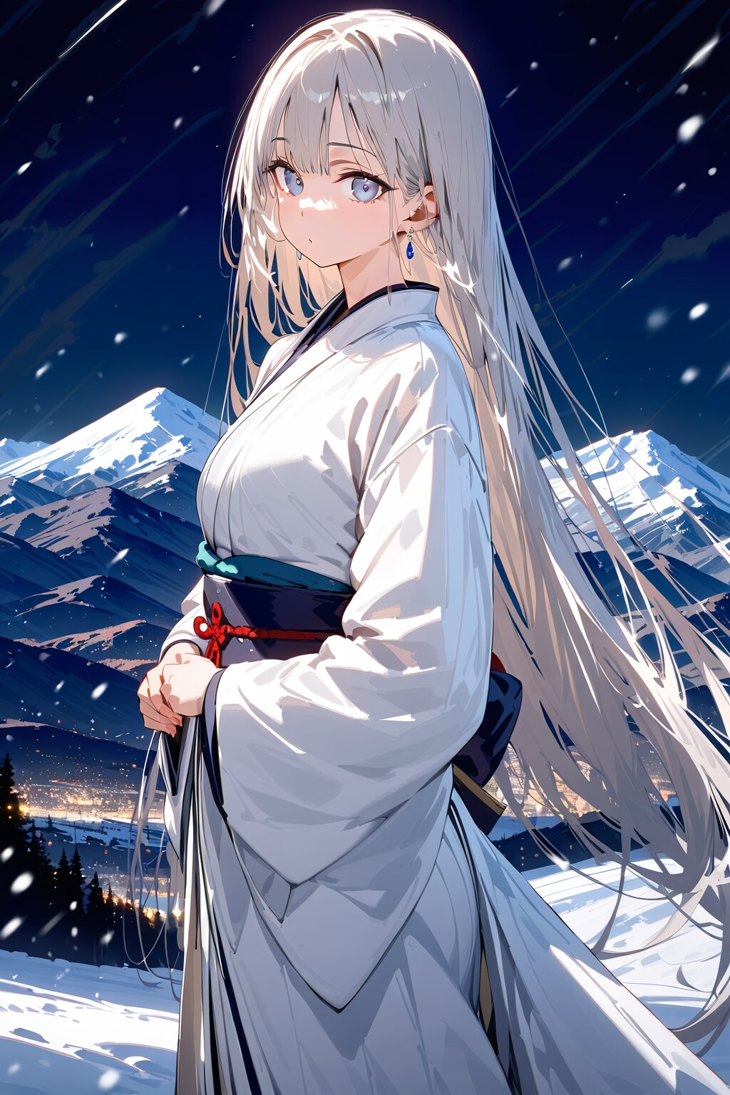雪女と真夏の守護者(画像)