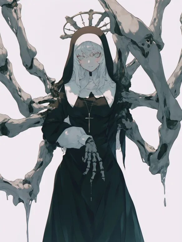 越夜隊 白の聖歌隊 バイオ・シスター | の人気AIイラスト・グラビア