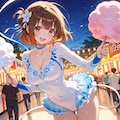 祭りを楽しむ新体操部 5枚目