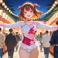 祭りを楽しむ新体操部 3枚目