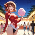 祭りを楽しむ新体操部 6枚目