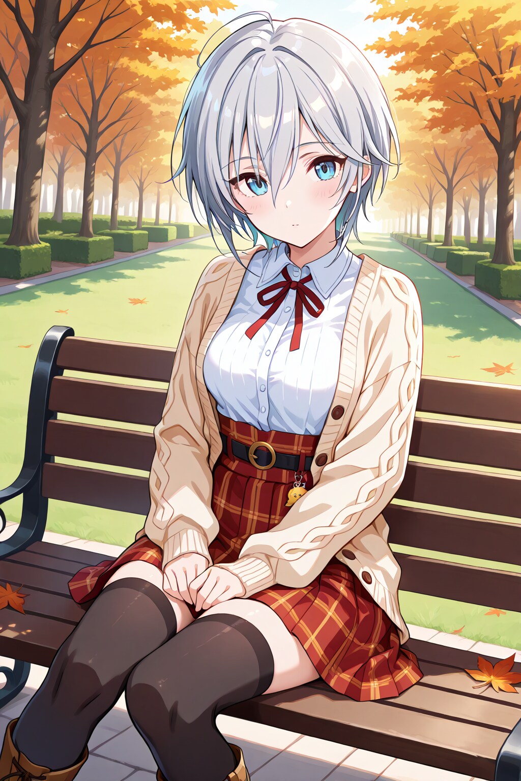 アナスタシア@フェアアイル・カーディガン＆スカート・セット