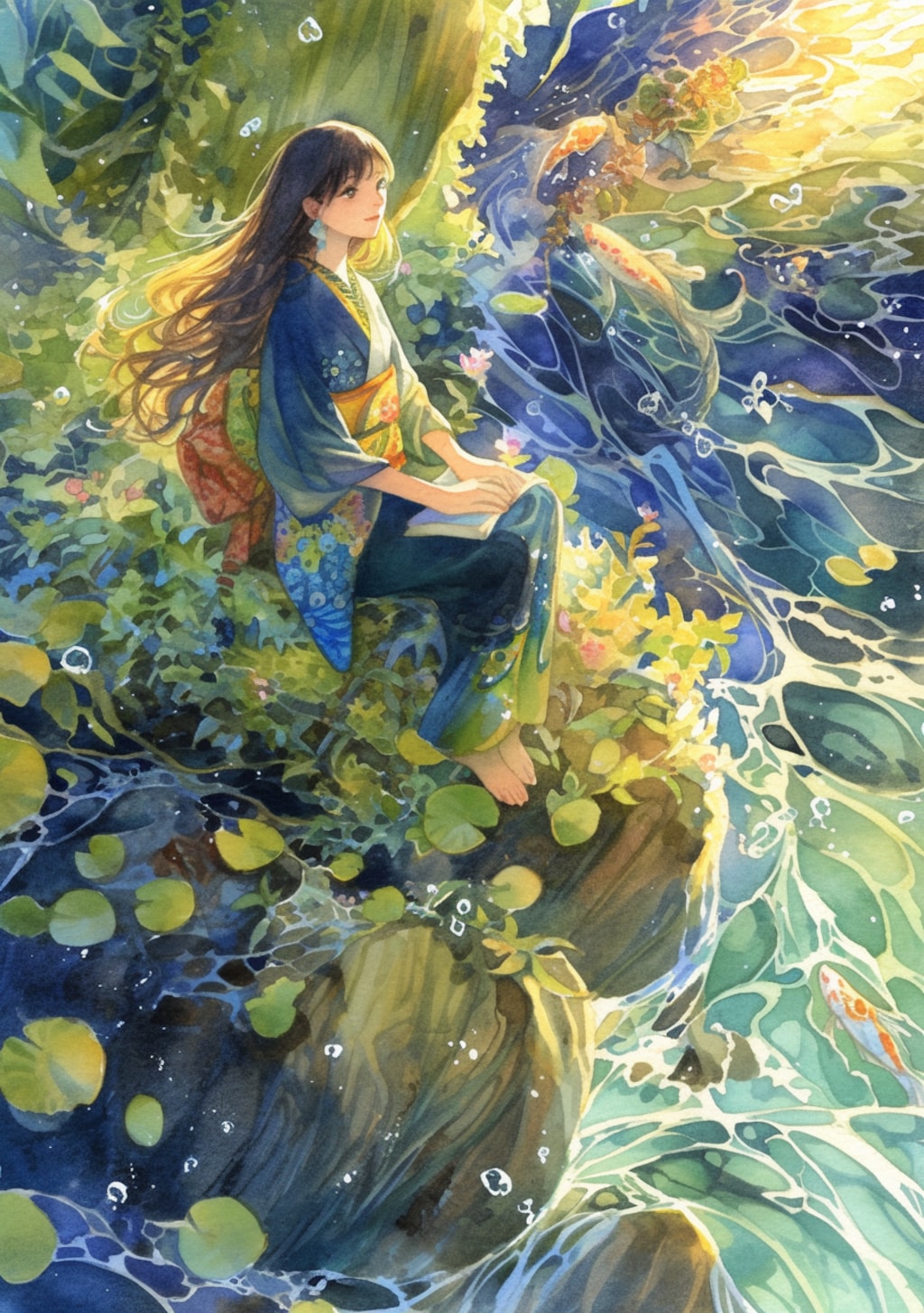 海水彩画