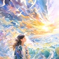 海水彩画 12枚目