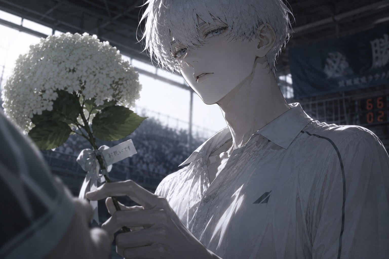 凪は、この花に込めた無駄な意味を削ぎ落とす