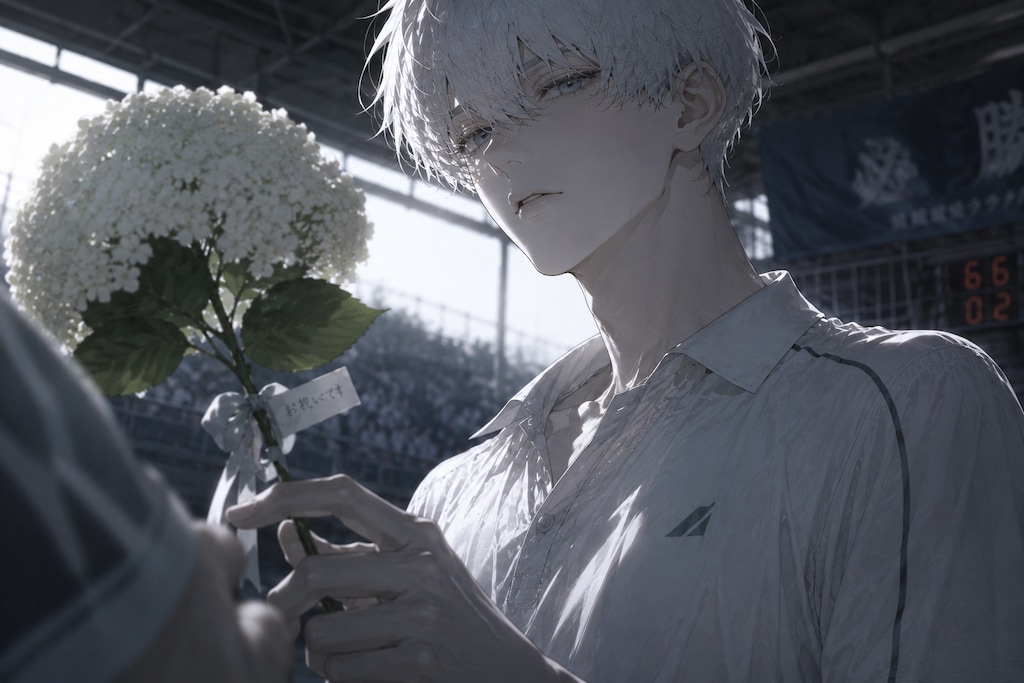 凪は、この花に込めた無駄な意味を削ぎ落とす