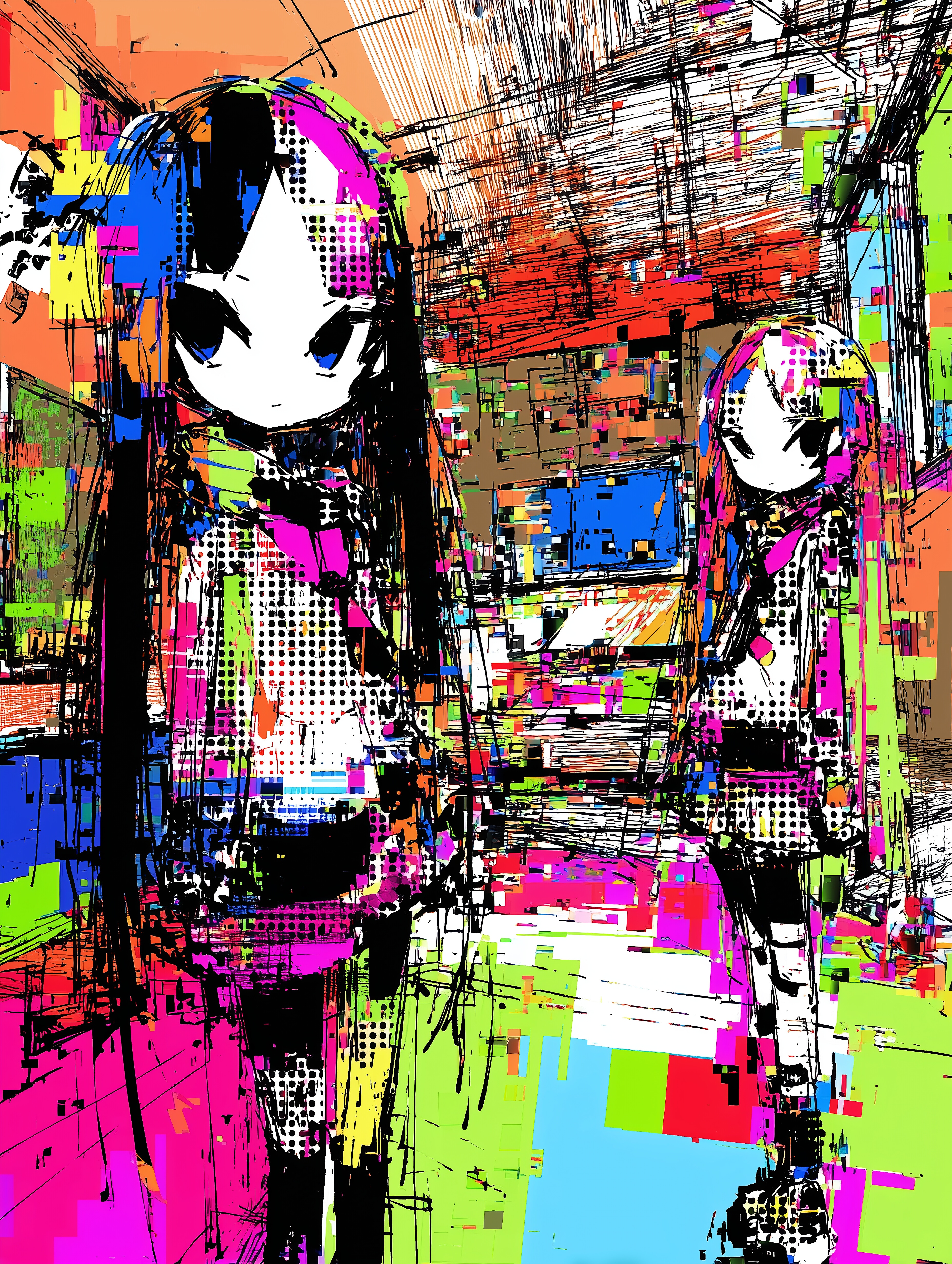 カラフル・コンクリート #19 | の人気AIイラスト・グラビア