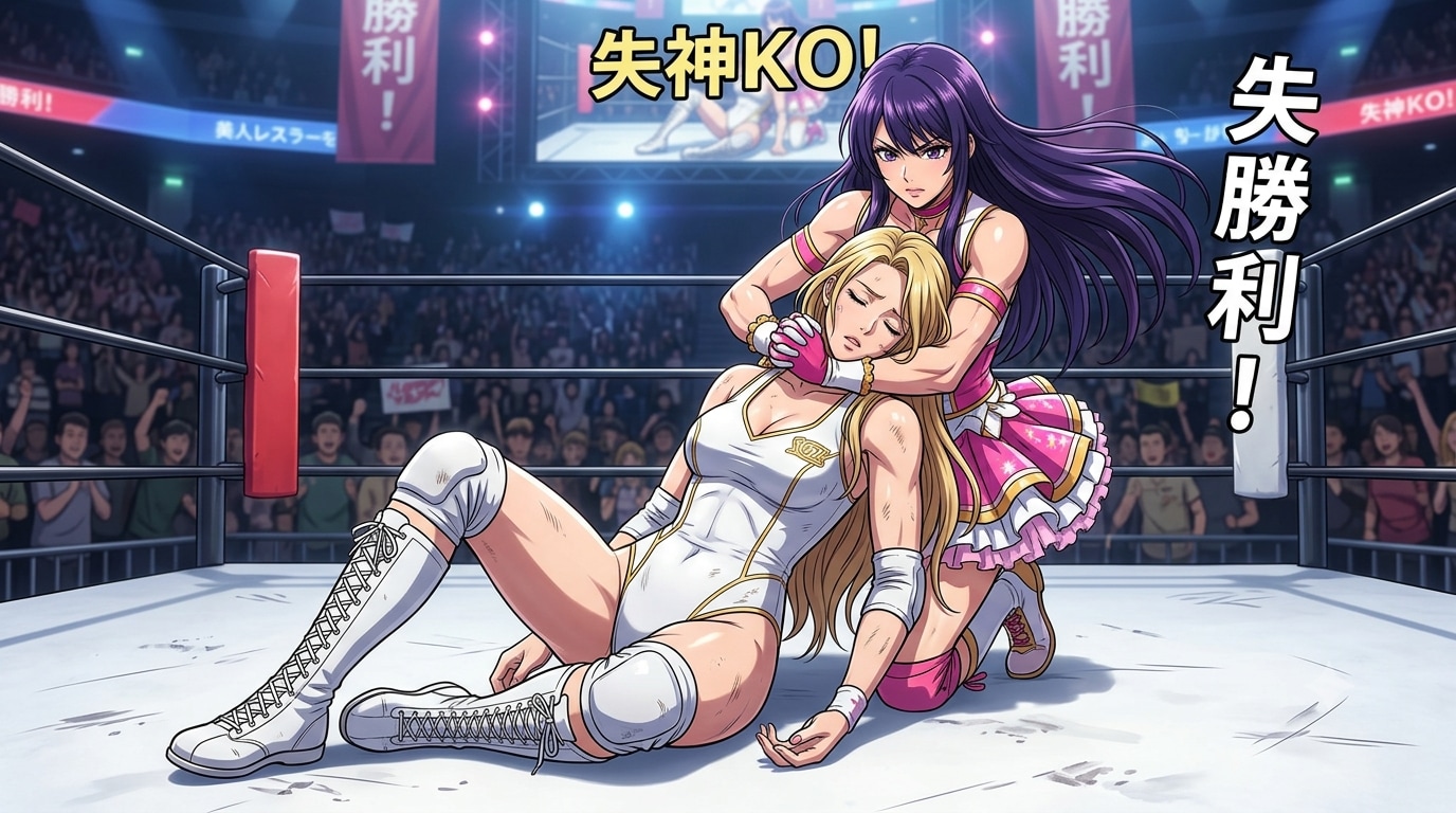 実はめちゃつよアイドルレスラーちゃんに失神KOさせられちゃったお姉さんレスラーちゃん