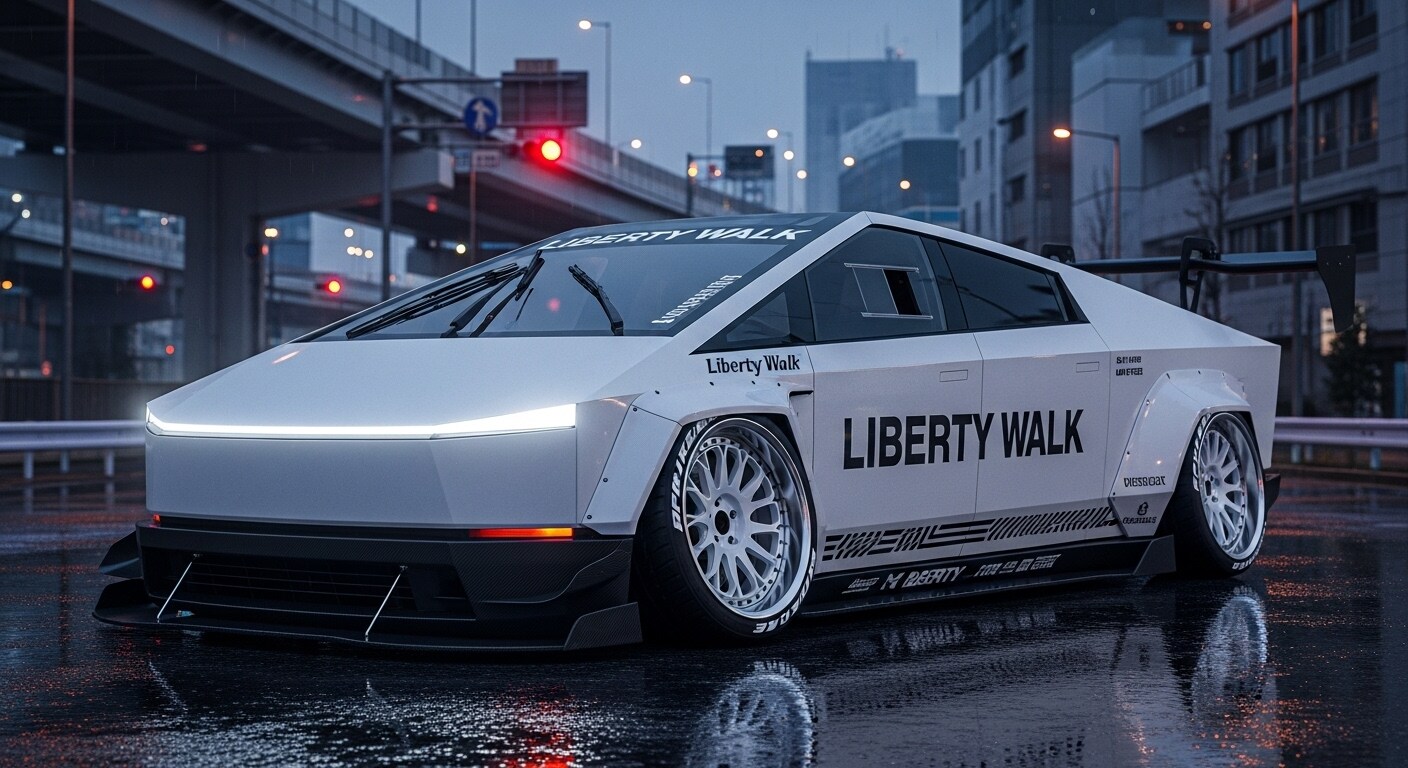 リバティーウォークテスラサイバートラック | の人気AIイラスト・グラビア