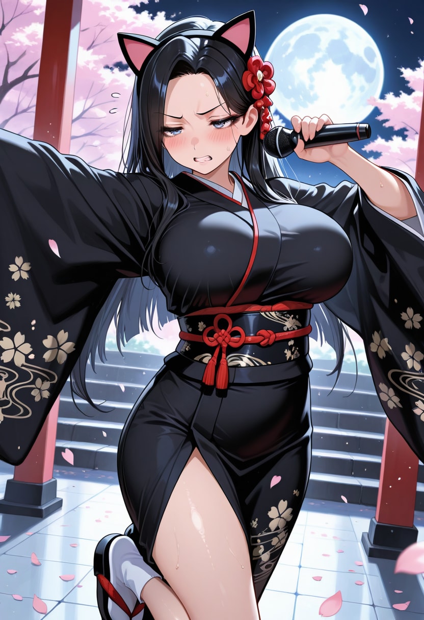 情念の猫耳演歌 | の人気AIイラスト・グラビア