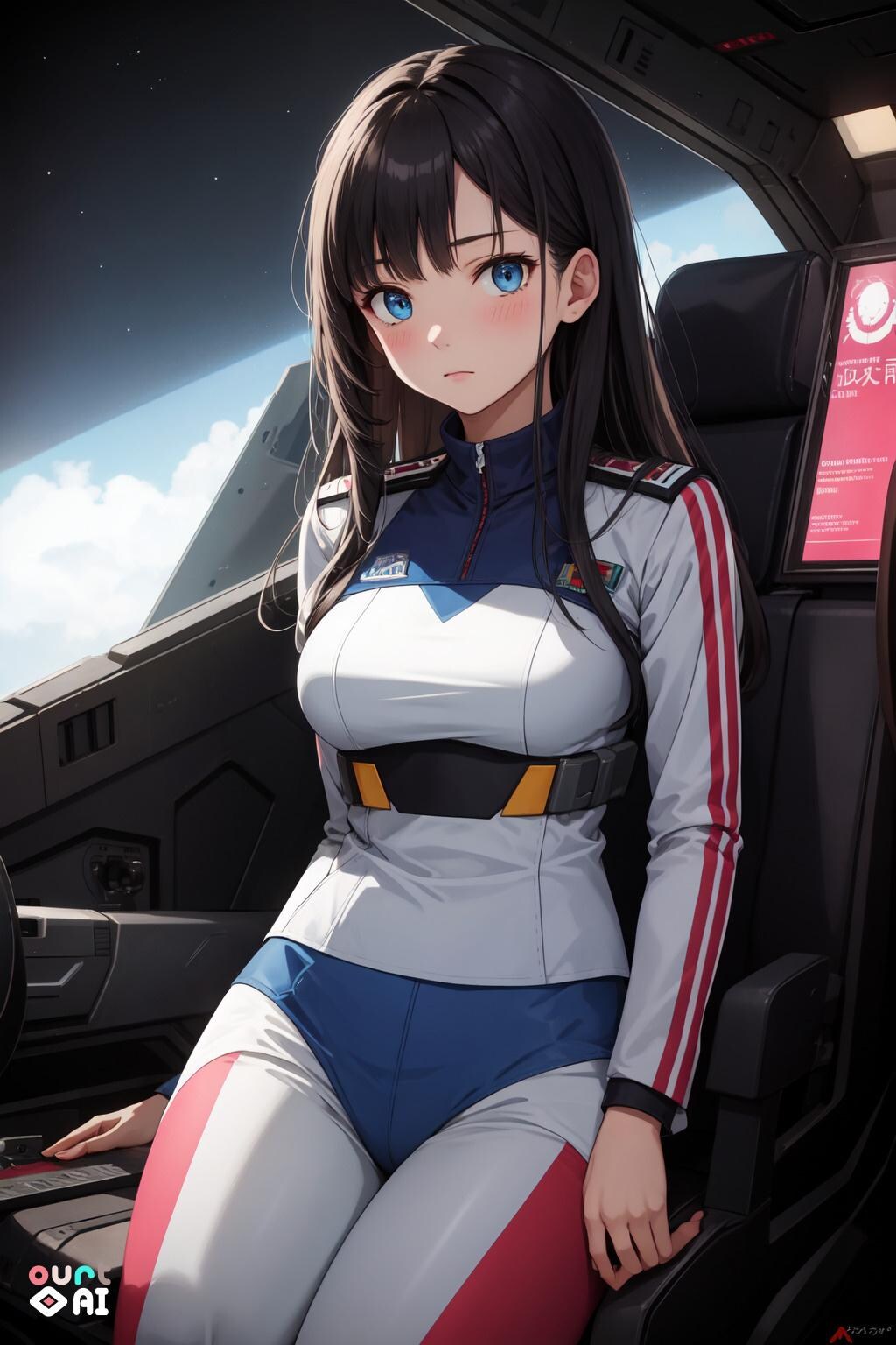 パイロットスーツの葵さん