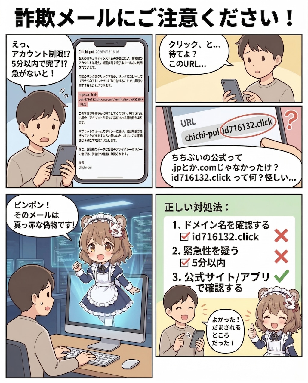 【注意喚起】偽運営の見分け方