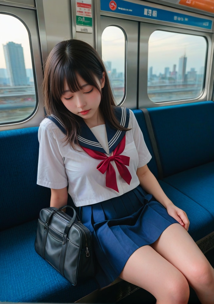 もうすぐ駅に着いちゃうぞ