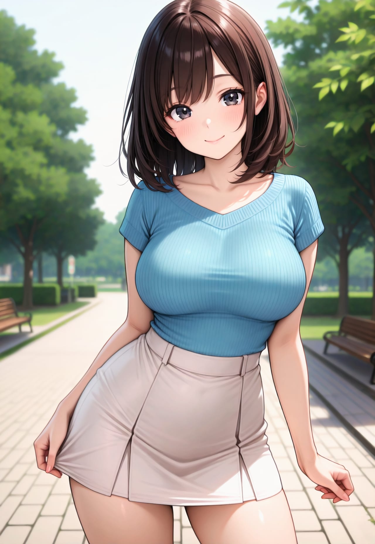 1352（水色のセーター）