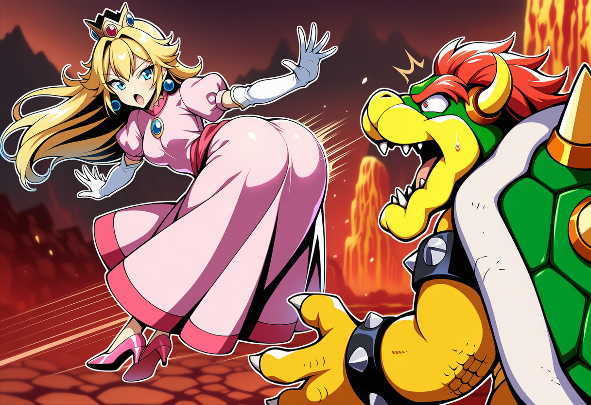 ピーチ姫vsクッパ