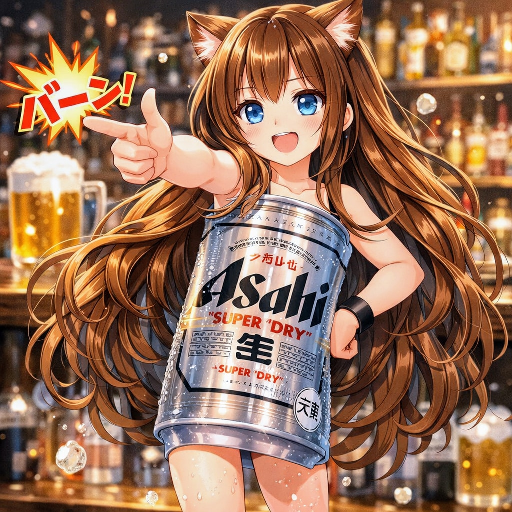 半ビール人の小さな女の子