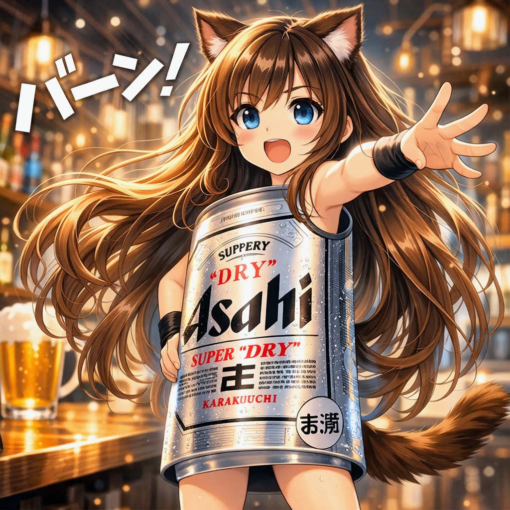 半ビール人の小さな女の子