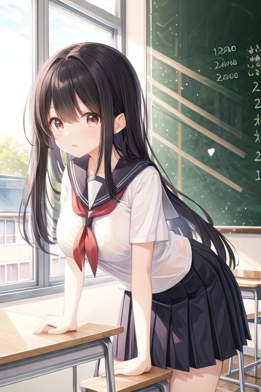 放課後の教室 | の人気AIイラスト・グラビア