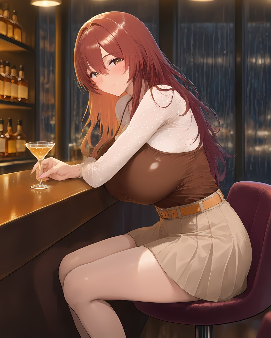 🍸雨の夜ディナー♡上品サテン＆シアーの大人ギャルStyle✨