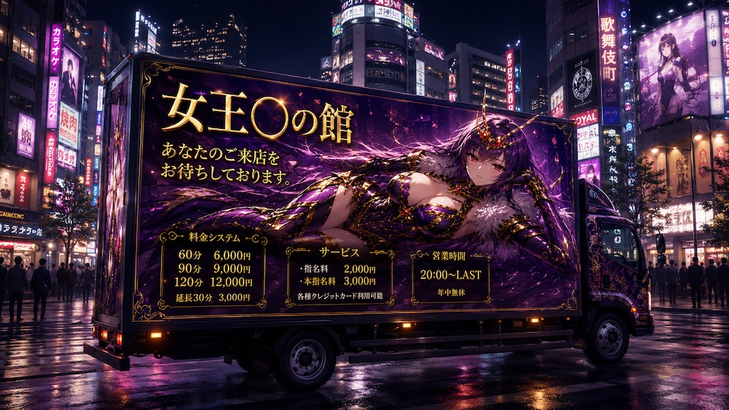 怪しいお店のアドトラック