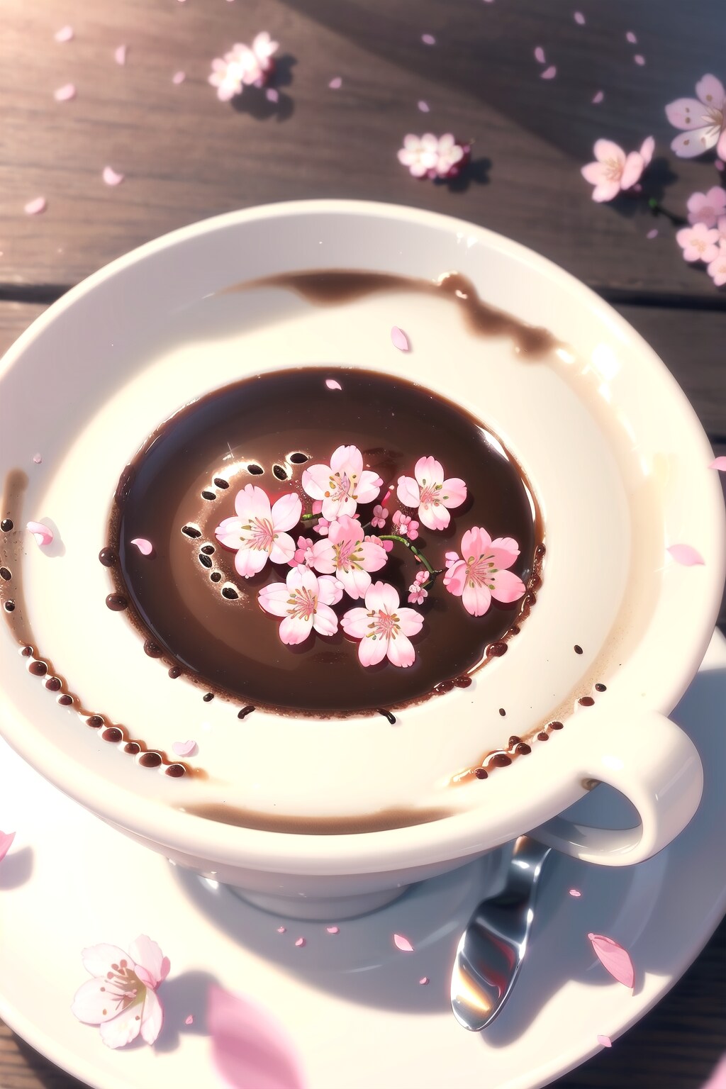 桜コーヒー | の人気AIイラスト・グラビア