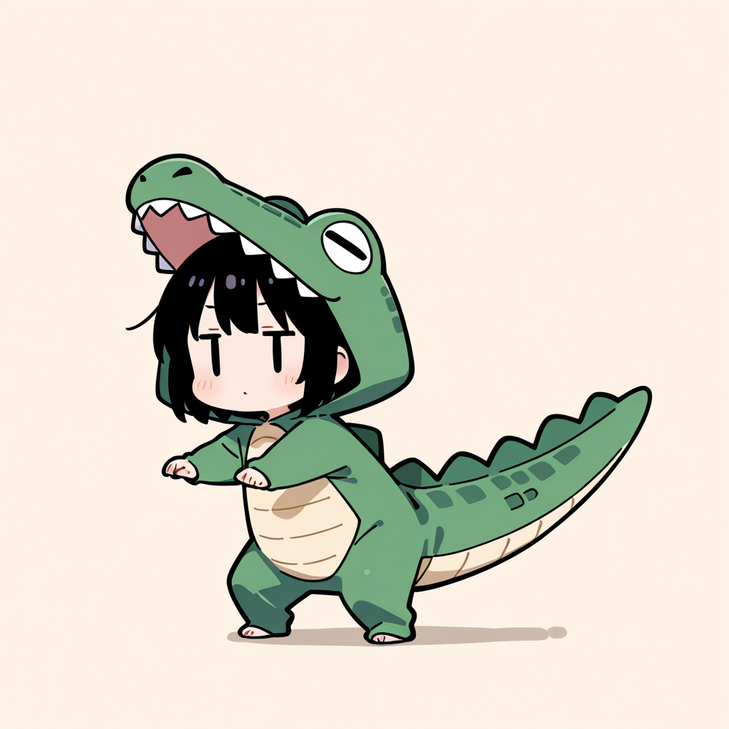 着ぐるみ着せ替え（ワニ）