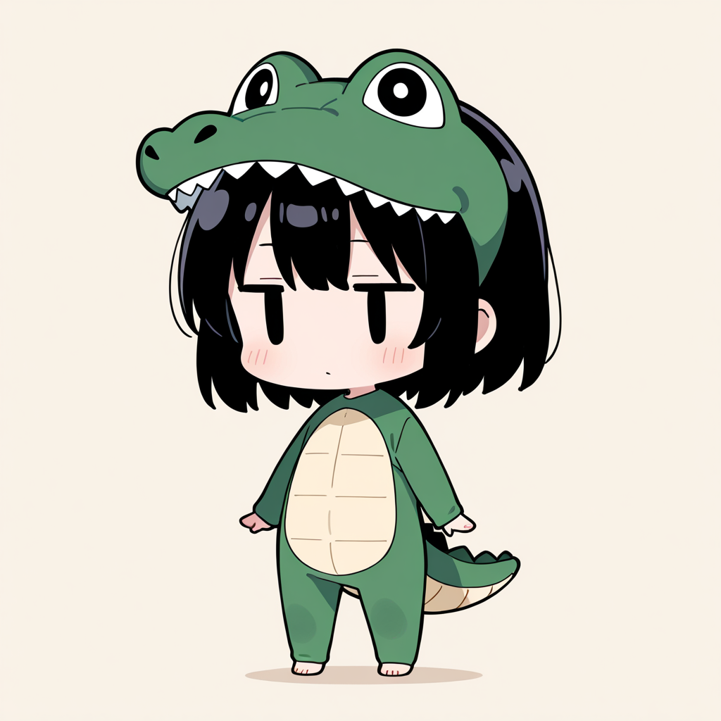 着ぐるみ着せ替え（ワニ）