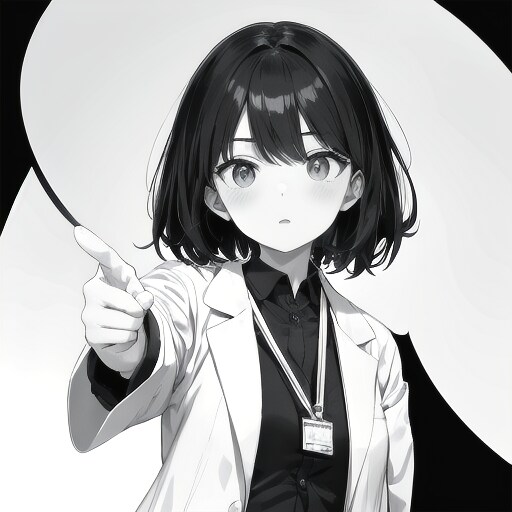 モノクロ女医ガール