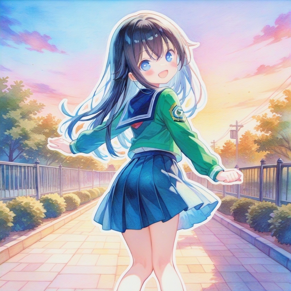 水彩少女 | の人気AIイラスト・グラビア