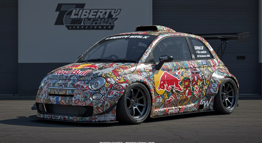 リバティーウォークアバルト500のドリ車